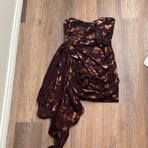 NWT 12th tribe velvet mini dress